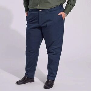 Kirrin Finch Chino Trousers Womens 6 Navy Blue Straight Leg Stretch
